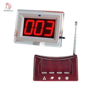 China Restaurant and cafe cheap guest calling service system display receiver and button with menu holder on sale China Restaurant and cafe cheap guest calling service system display receiver and button with menu holder on sale
