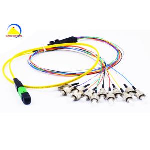 12F MPO Fiber Optic Ribbon Cable Female 12FC For FTTH FTTB