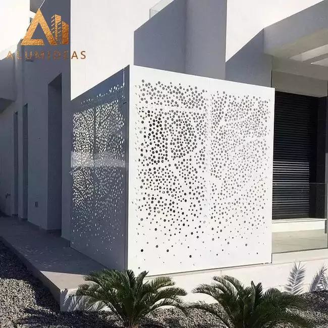Aluminum Cladding Style Cnc Outdoor Privacy Panels