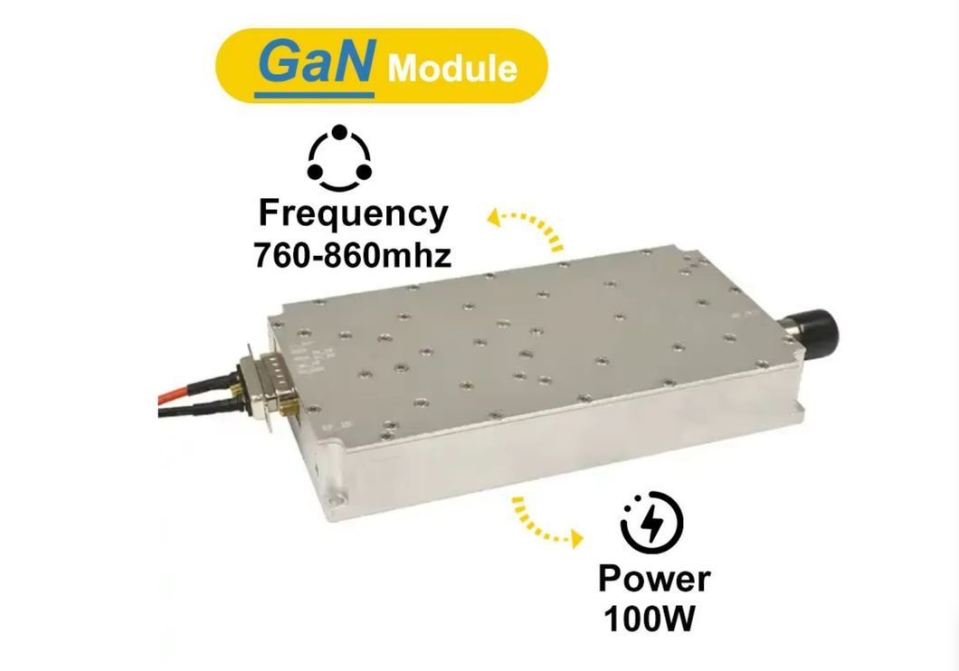760-860MHz 100W GaN Amplifier Anti Drone Suppression 700-1100MHz Module for Anti Drone System Anti Fpv RF Power Amplifier