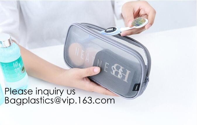 Custom Travel Organizer Cosmetic Ziiper Black Tyvek Paper Bag,Factory Price Tyvek Cosmetic Bag Custom Tyvek Paper Pouch
