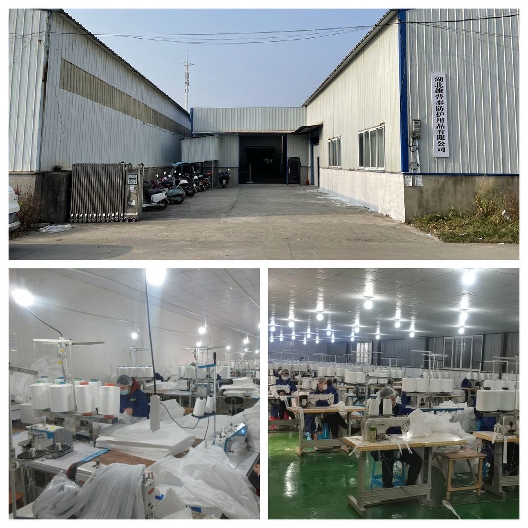 Wholesale PP+PE Type5&6 Cat3 White 60GSM Coverall for USA Market