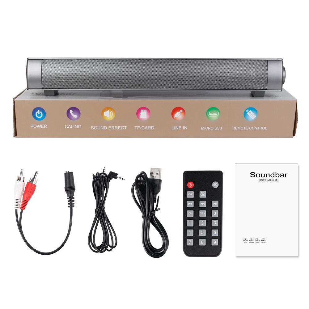 Wireless Soundbar for TV 120W Subwoofer Output Power and 4Ω Impedance Home Theatre System