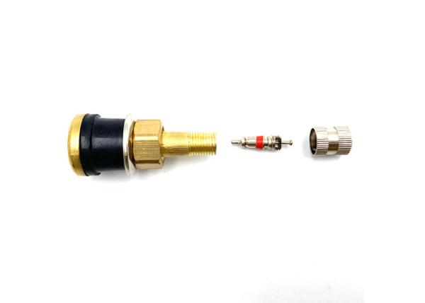 Tubeless Clamp In Straight Brass Valve Stems Brass Cap For Trucks And Buses