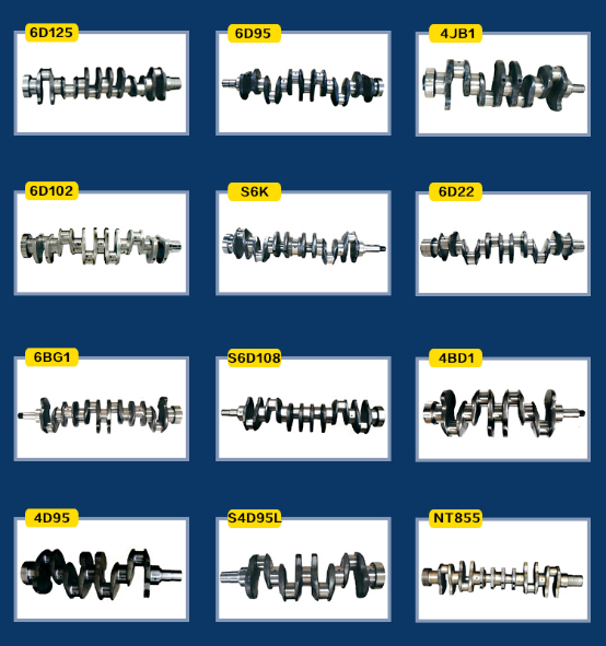 6 Cyl S4Q2 Engine Crankshaft Forklift engine spare parts OEM 32C09-01010 32C2003062