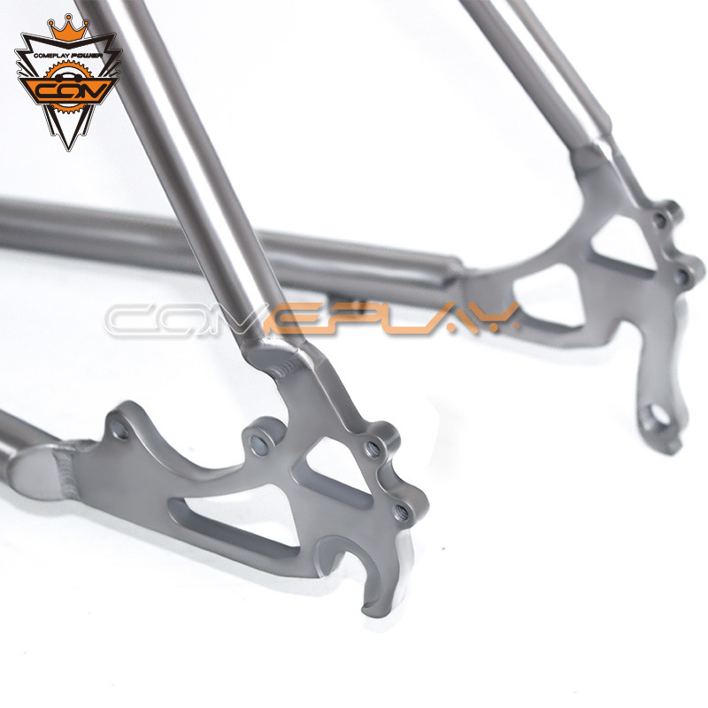 Alloy Titanium Road Bike Frame Disc Brake Internal Or External Cable Routing