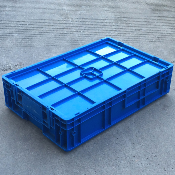 600x400x147mm Heavy Duty HDPE Plastic PP Box For Auto Parts Promotion