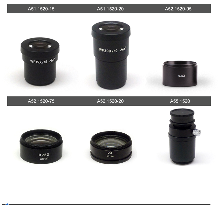 0.7x - 4.5x Zoom Stereo Microscope A23.1502 With Pole Stand ST1 , Height 248mm , Base 200*255*22mm