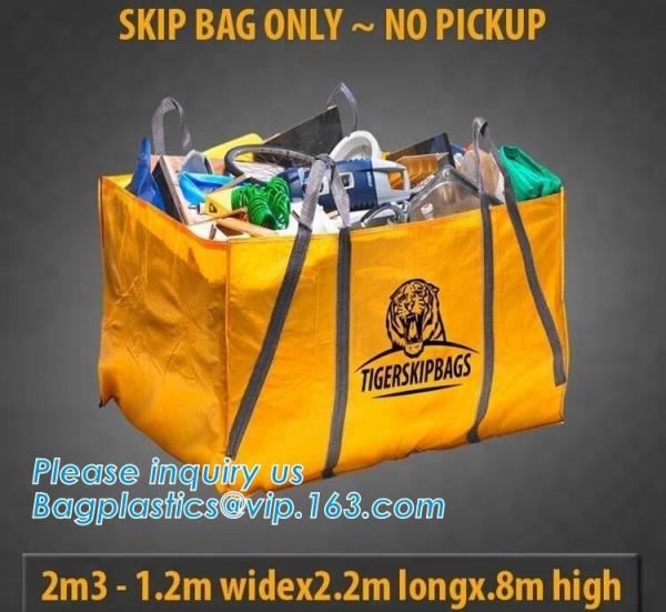 big Skip bags, Dumpster Bag, Foldable And Reusable Construction waste Bags,