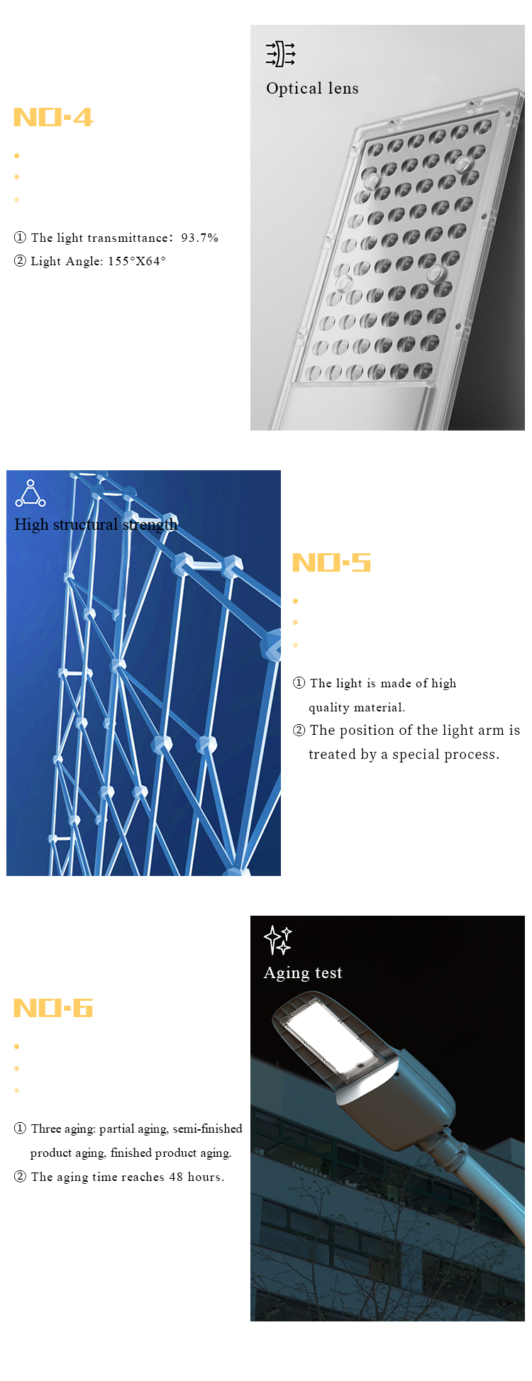 Outdoor dusk to dawn pole lights