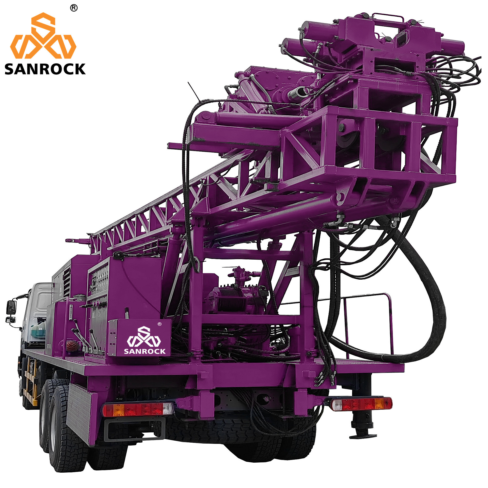 Truck Mounted Water Well Drilling Rig Rotary Borehole Water Drilling Machine