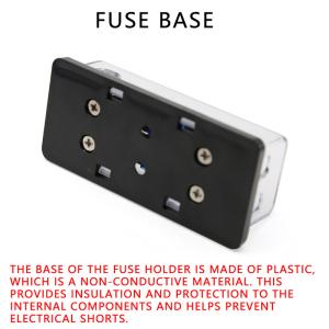 2 Way Car Fuses Box Holder 8GA Input Output AFS Mini ANL Fuse Block for 60A Fuse