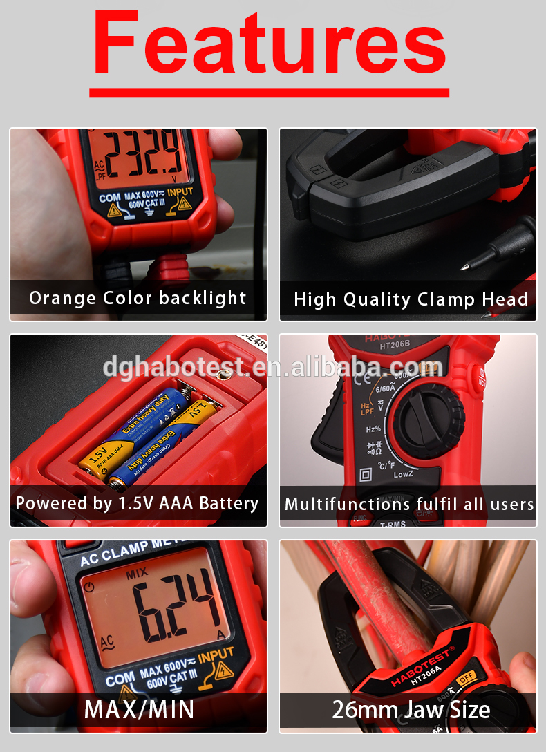 600V Digital Clamp Meters