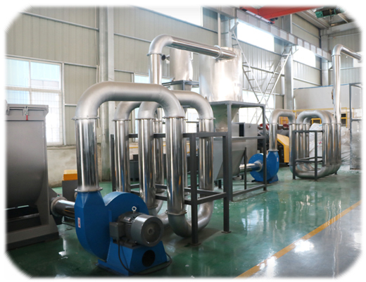 300-1500kg/H Plastic Washing Recycling Machine 120kw HDPE Washing Line