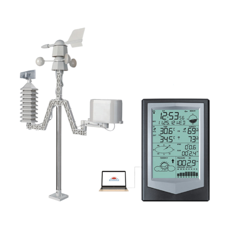 Wireless Weather Station For Comprehensive Wind Direction Speed And Rainfall Analysis