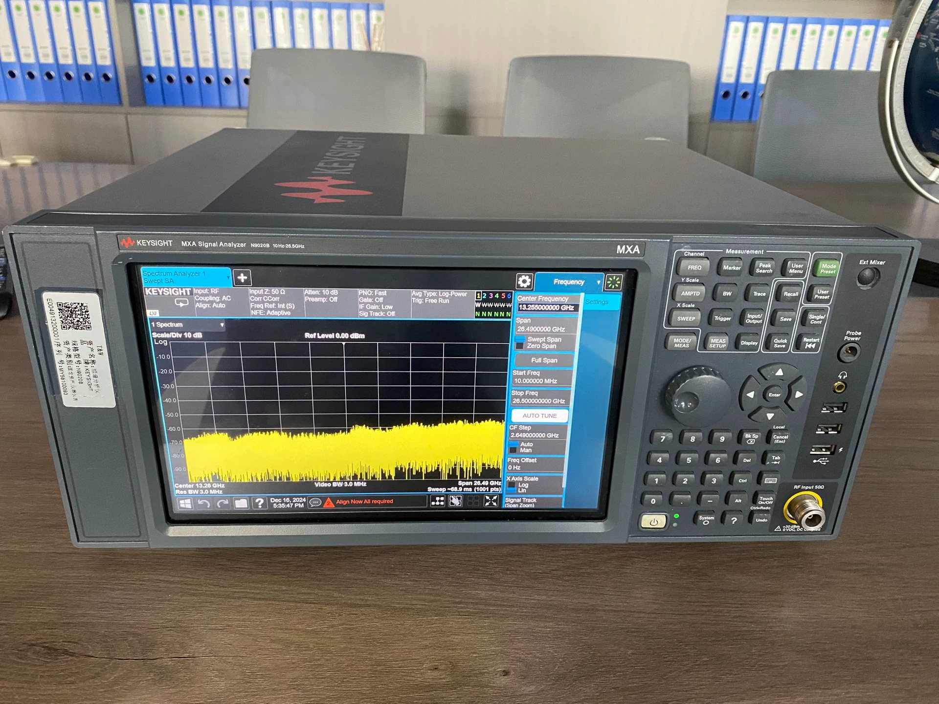 Keysight N9020B Mxa Signal Analyzer 50 GHz Wide Bandwidth Used Manufactures
