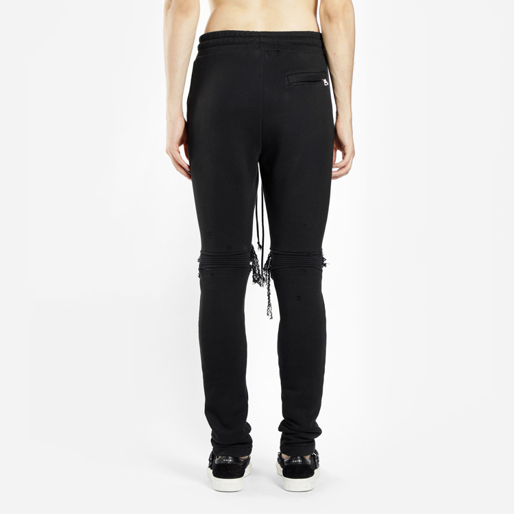 Customizable Clothing Mens Skinny Trousers 100% Cotton Black Pants for Men