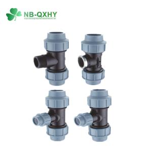 Industrial QX Small Size PP Material Tubing Compression Fittings with Round Head