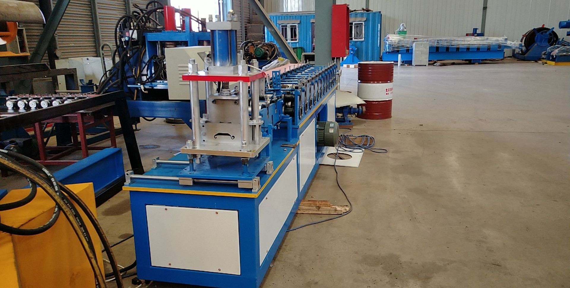 3KW Steel Roll Up 0.6mm Shutter Door Forming Machine