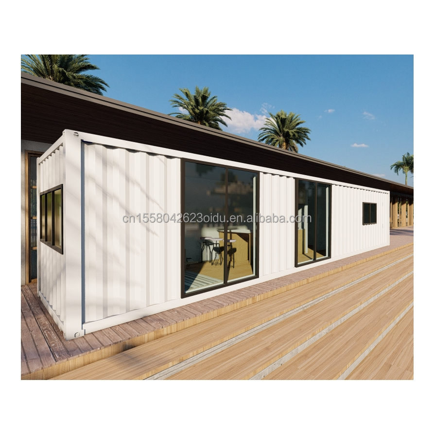 Outdoor 40ft Modern Expandable Container Prefabricated House with 3 Bedrooms and Living Room Steel Construction