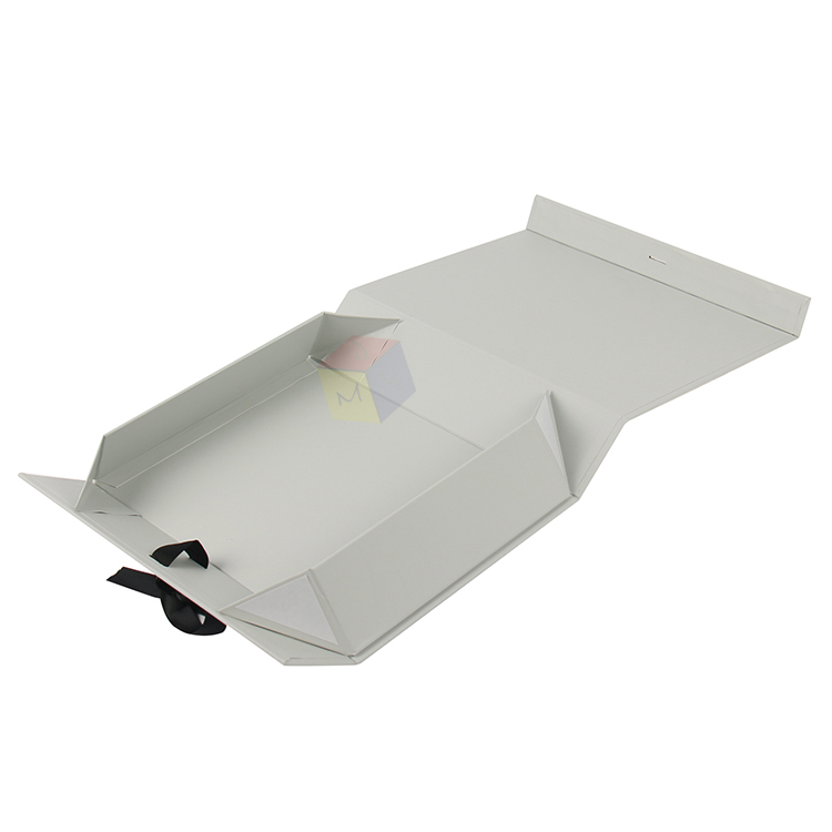 Luxury Storage Custom Printed Hard Paper Gift Magnetic Lid Box with Ribbon Free Design
