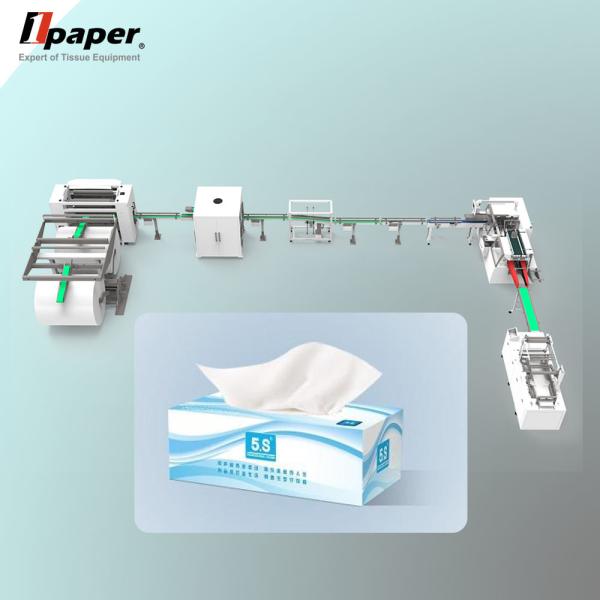 Professional Cotton Soft Wowel Equipment 35KW Voltage 380V Paper Napkin Machine