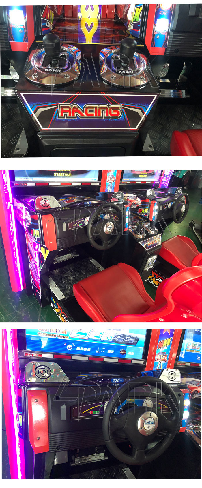 Cheap Double Players old style classic arcade Racing Game Machine Alloy Steel Structure With 1 Year Warranty