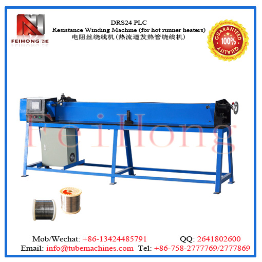 winding machine for hot runner heating elements