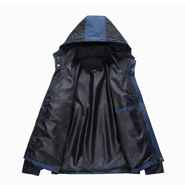 Custom Red And Black Outdoor Windbreaker Jacket With Lining