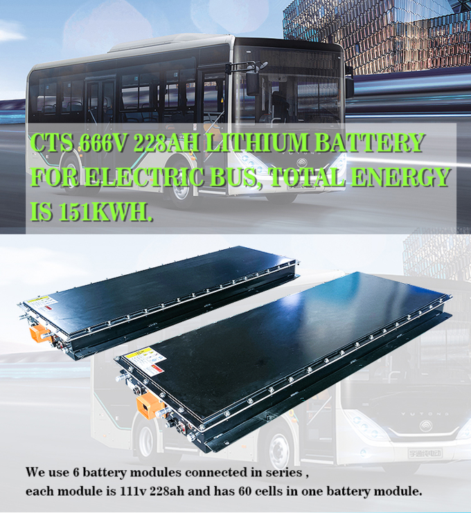 High quality 666V LIFEPO4 battery pack 150kwh 200kwh for Electric car/bus/ truck