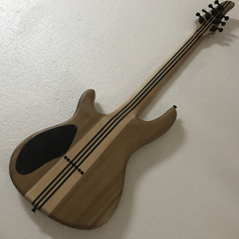 High-quality 7 string electric guitar, burst color Quilte Maple electric guitar, Abalone binding top, free shipping