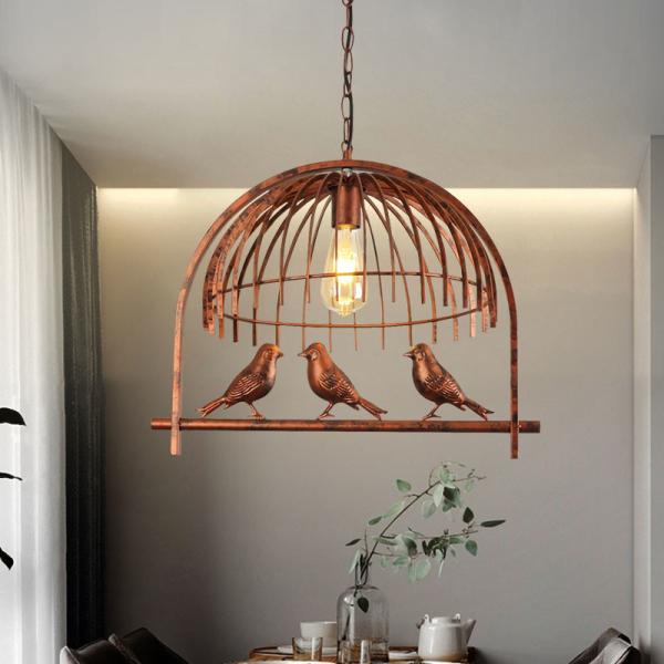 Nordic bird chandelier Bedroom Amercian country drop light kitchen restaurant