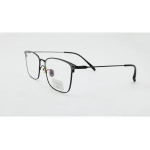 Rectangle Metal Browline Eyeglasses Unisex stainless Frame Full-Rim Stylish