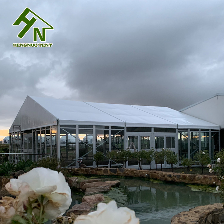 Australia 10x15m 100-150 Person Glass Marquee Tent Side Walls Included