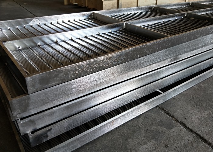 Johnson Slot Sieve Wedge Wire Screen Panels Plate Stainless Steel For Pulp Filtration