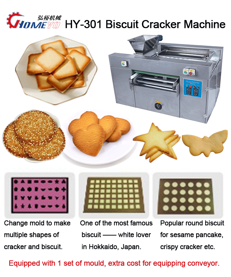 Automatic Cookie Biscuit Making Machine Thin Cracker Forming For Bakery Moulding