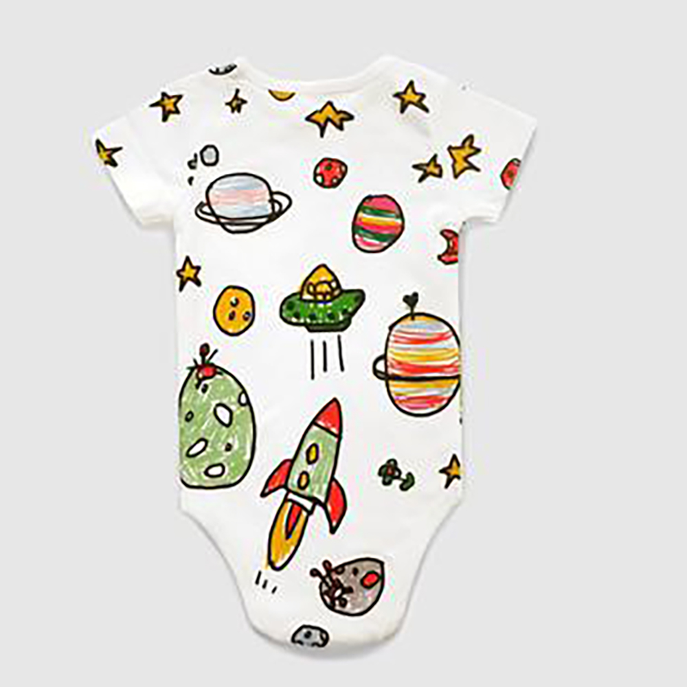 2023 Infant Toddler Clothes Custom Short Sleeve Baby Summer Rompers Baby Rompers