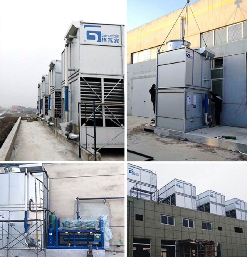 Counterflow Air Cooled Evaporative Condenser Cooling Tower