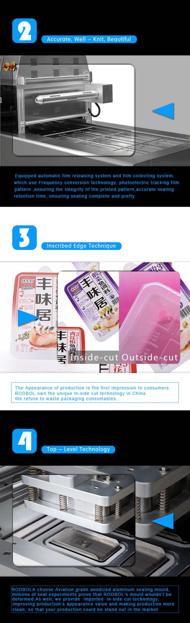Industrial Vacuum Packing Machine Fruit Vacuum Tray Sealer Packaging Machine