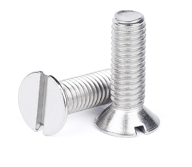 Nickle Plated Material Polishing Surface Treatment Countersunk Soltting Machine Screw Use for Decoration DIN963 GB68