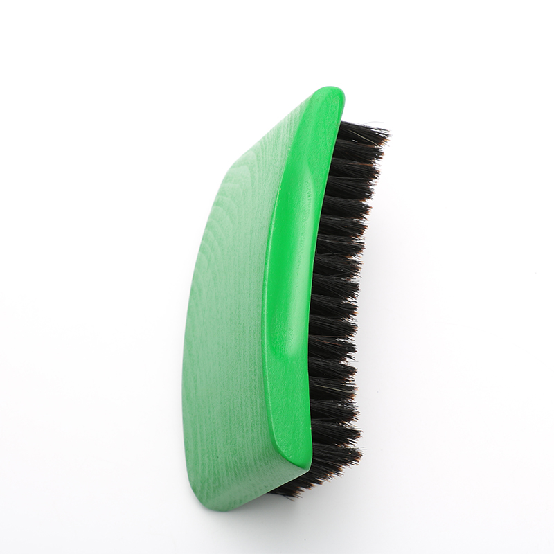 100g Wood 100% Boar Bristle Square Pro- Wave Beard Brush Abeis Outlet's Custom Design