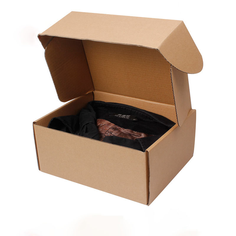Varnishing Craft 6x4x3 Shipping Boxes Custom Kraft Mailers For Shoes Clothes