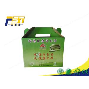Printing Folding Colored Corrugated Boxes Custom Logo For Fruit Package Carton