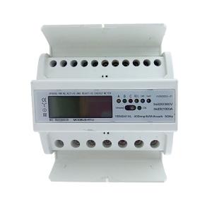Multi Rate Active 3 Tariff Din Rail Modbus Protocol 3 Phase Electricity Meter 3