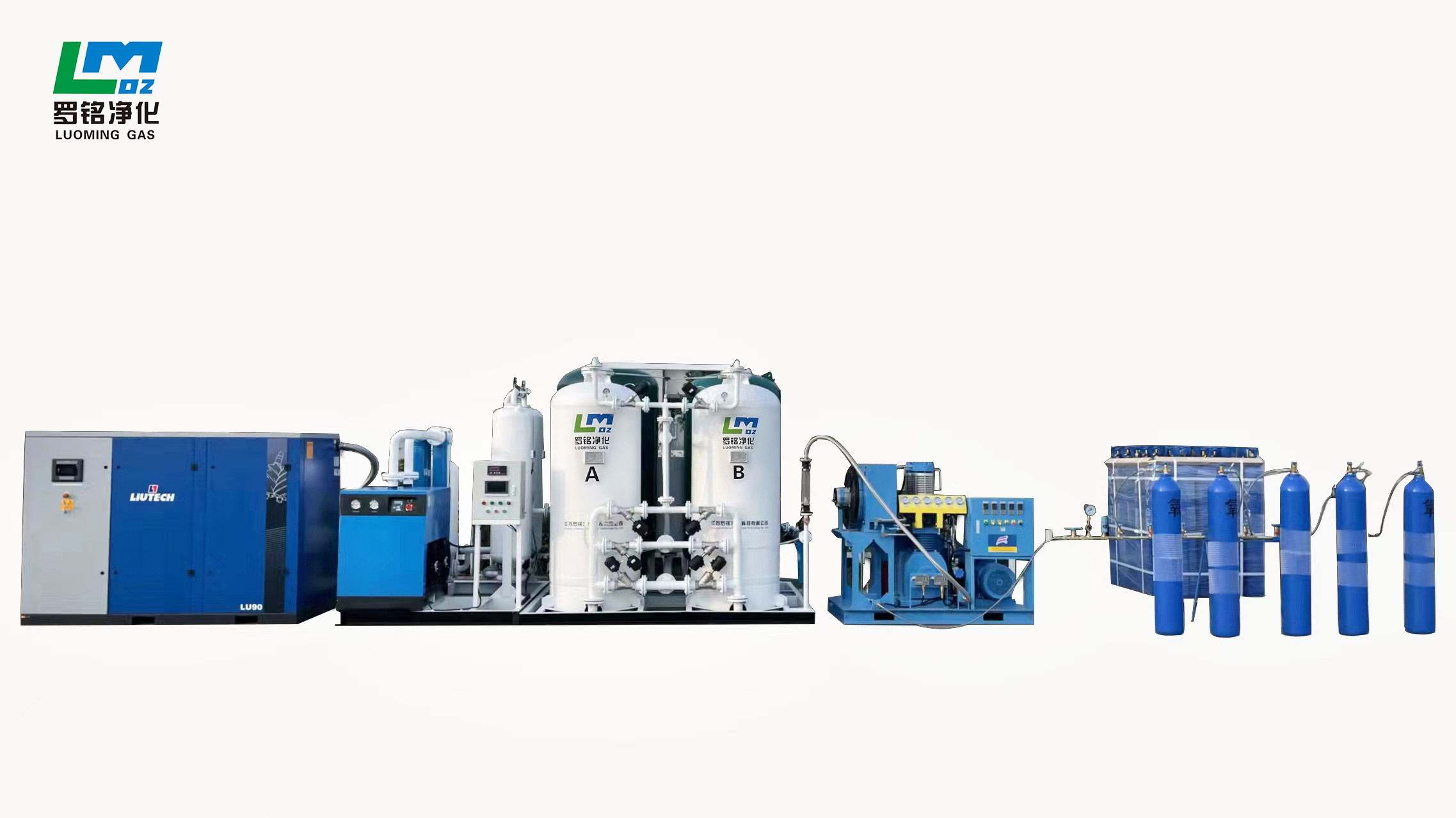 PSA Oxygen Generator Full Automatic Oxygen Plant With Cylinder Filling System