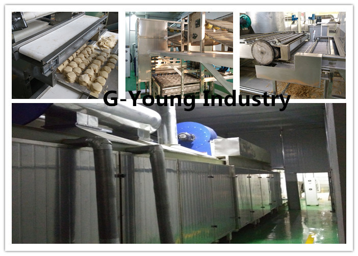 Eight Rollers Automatic Noodle Making Machine Fried Instant Noodle Production