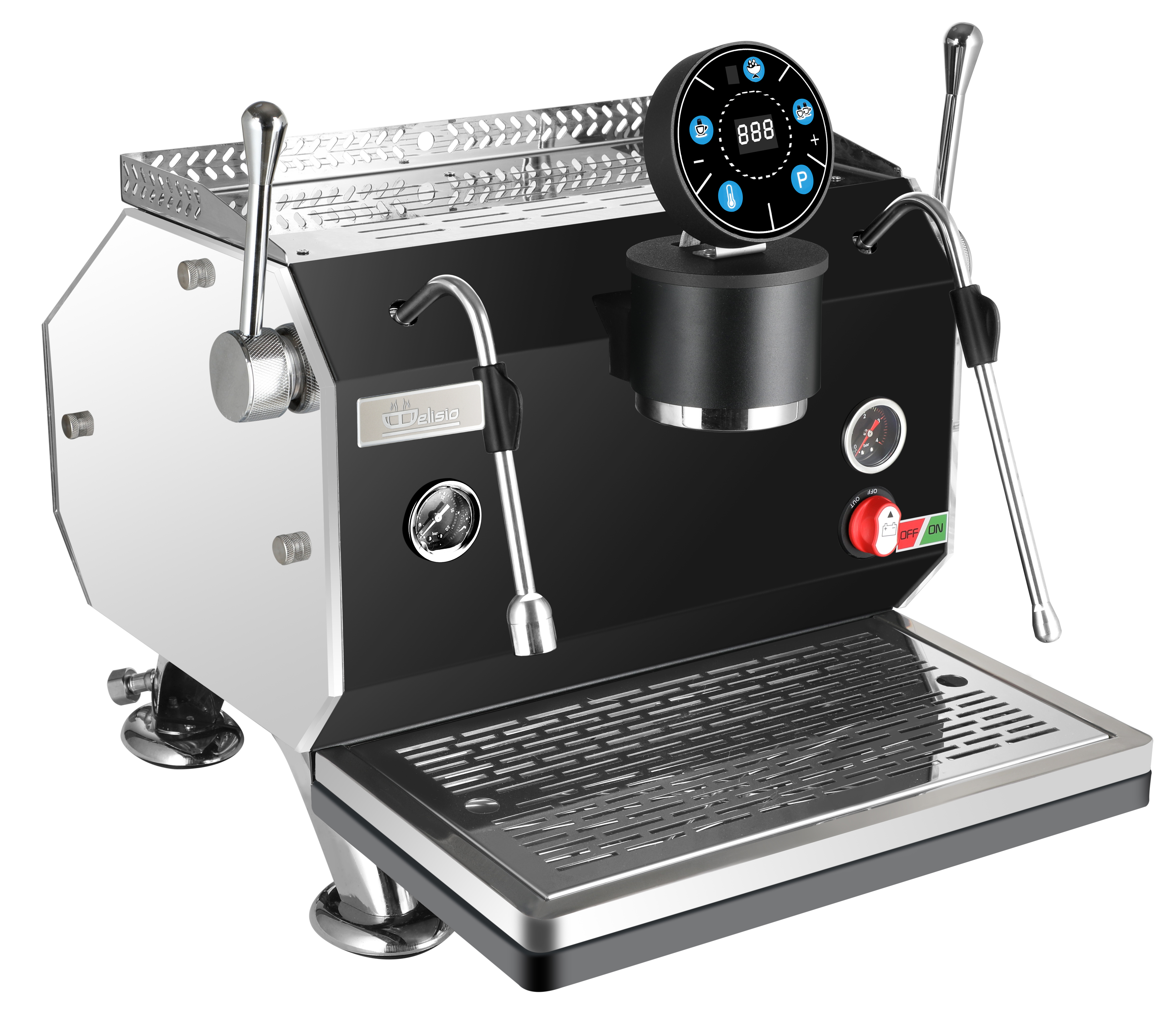 Commercial Espresso Coffee Machine With Semi-Automatic Function And 3500W Power