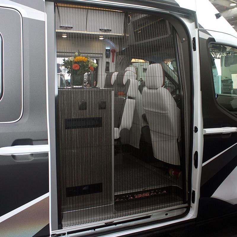 Self-Propelled/Trailer Rvs Prd01 Parabolic Flyscreen Door for RV Truck Camper Motorhomes DIY