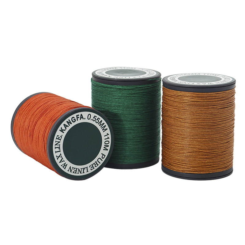 0.55mm 35g High Tenacity Leather Sewing Thread 70m Linen Waxed Thread in 40 Colors