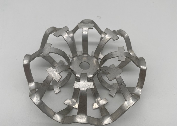 Absorption Tower 50mm 321 Stainless Steel Pall Rings Packing 0.8mm Thickness